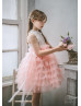 Soft Pink Tulle Ruffle Flower Girl Dress Soft Pink Tulle Ruffle Flower Girl Dress
